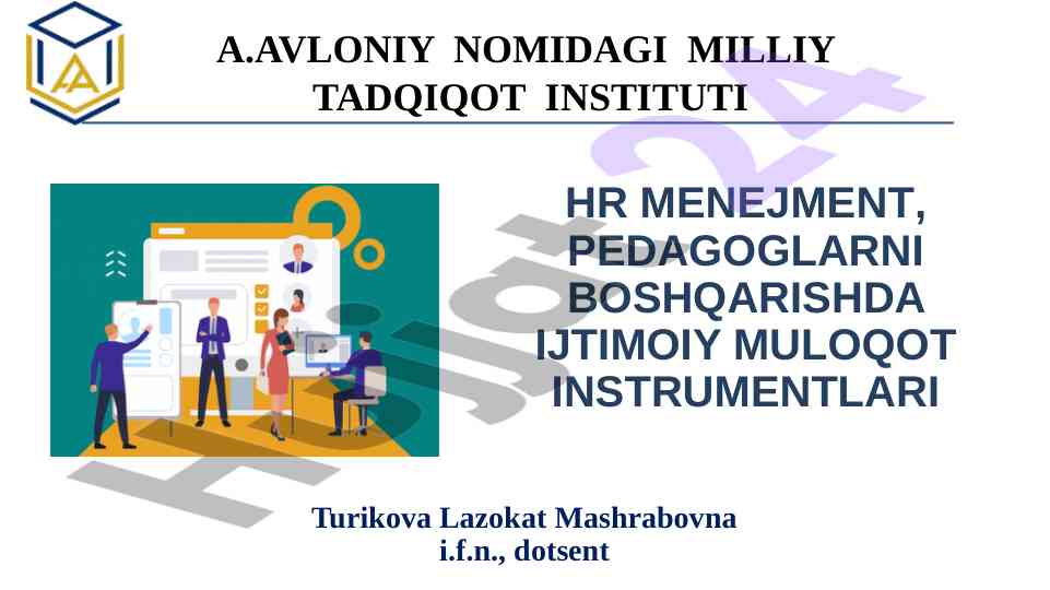 Ijtimoiy muloqat instrumentlari va hr menejment