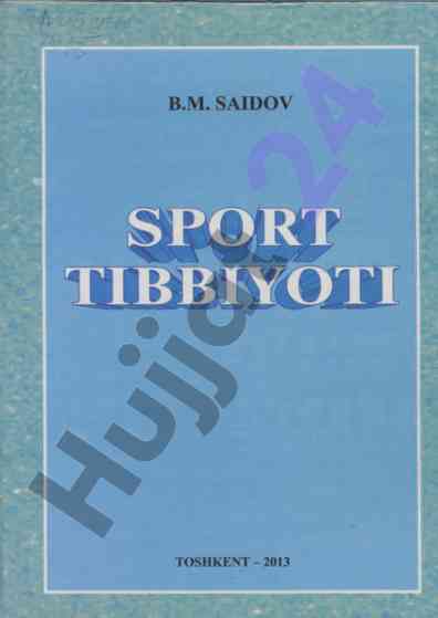 Sport tibbiyoti o‘rganish darsligi