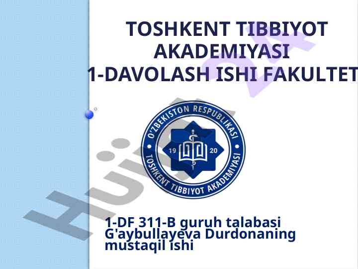 Homila qon aylanishi xususiyatlari tahlili