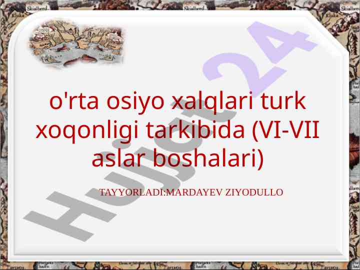 Turk xoqonligi tarixi: vi-vii asrlar o‘rta osiyo