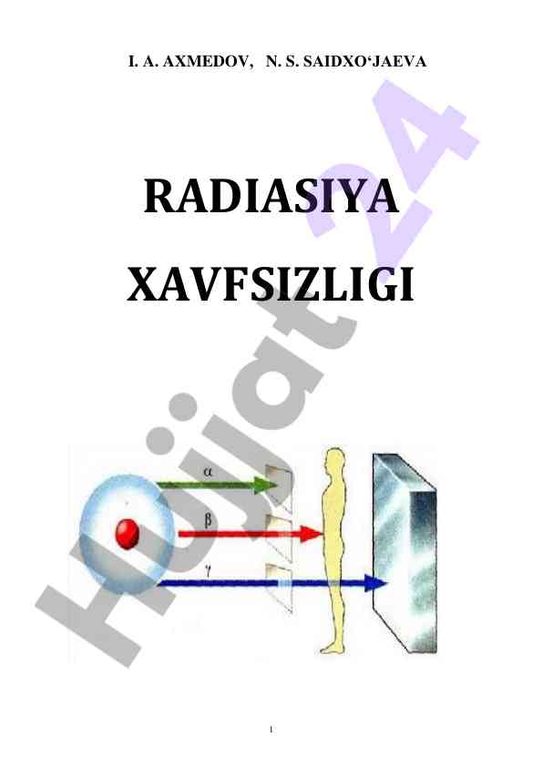 Radiatsiya xavfsizligi bo‘yicha darslik