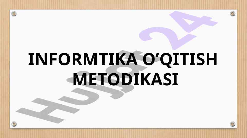 Web sahifaga tasvirlar joylashtirish metodikasi
