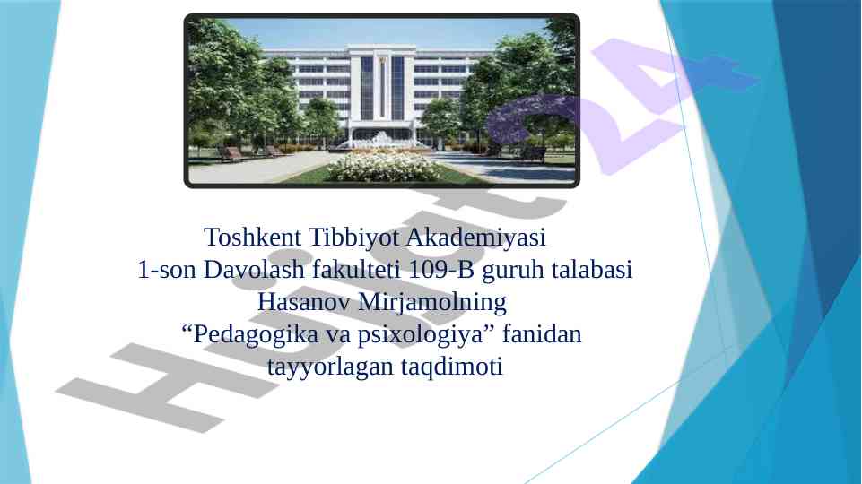Psixika va ong taqdimoti