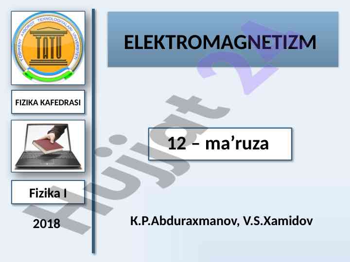 Elektr tokining asosiy qonunlari va ta'siri