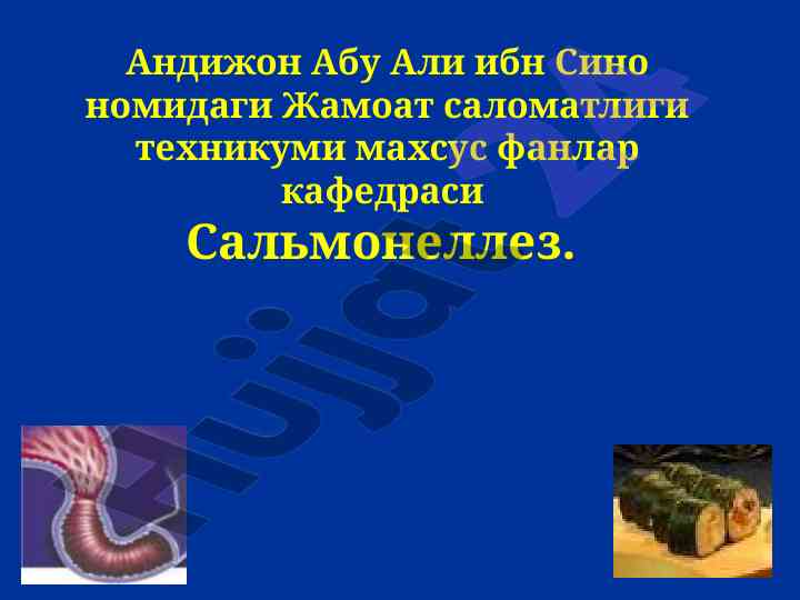 Сальмонеллез: инфекциянинг тарихи важдони