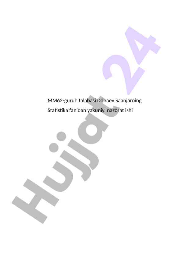 Iqtisodiy-matematik modellar va ularning tahlili