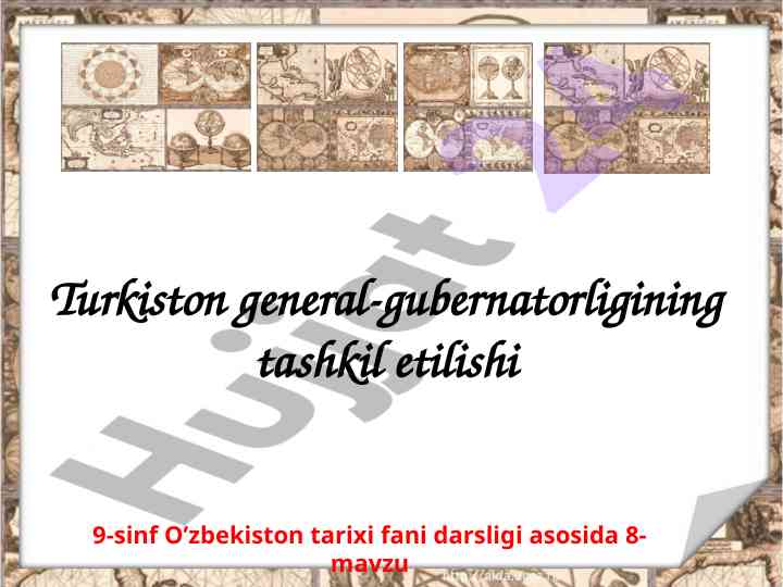 Turkiston General-Gubernatori Tashkil Etilishi