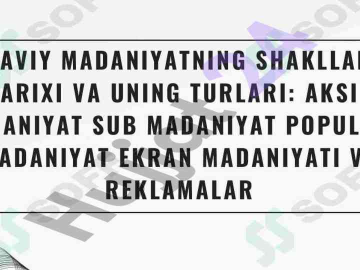 Ingliz tili kichik dars rejasi