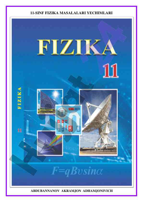 11-sinf fizika masalalari yechimlari