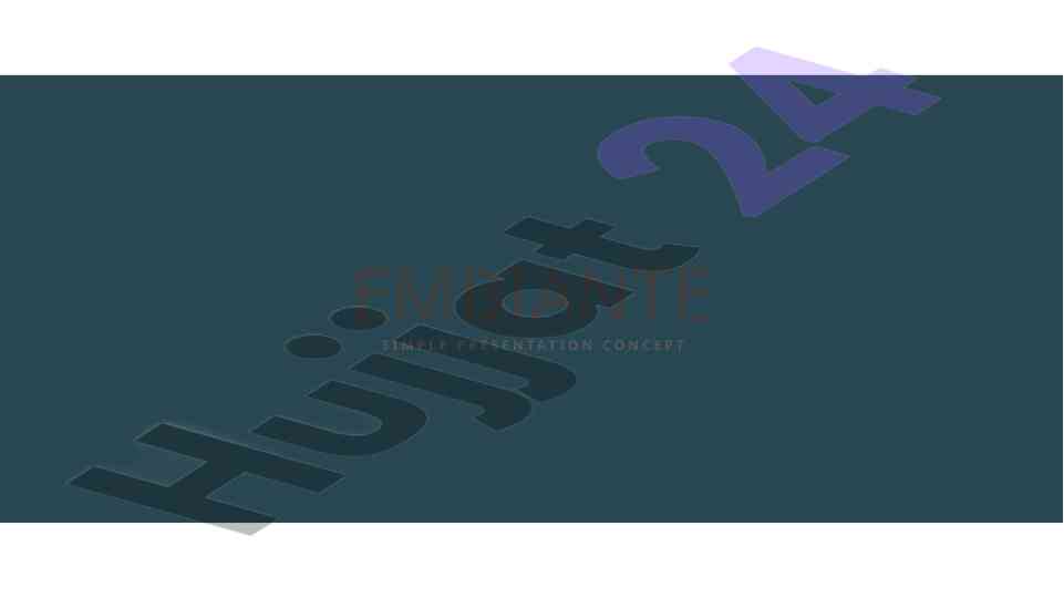 Embiante simple presentation concept overview