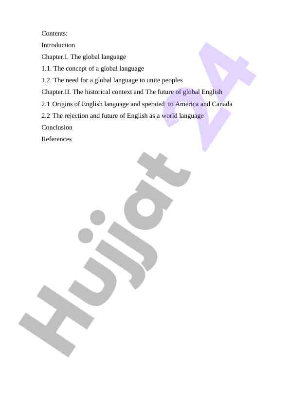 Global Tilning Tarixi Va Kelajagi