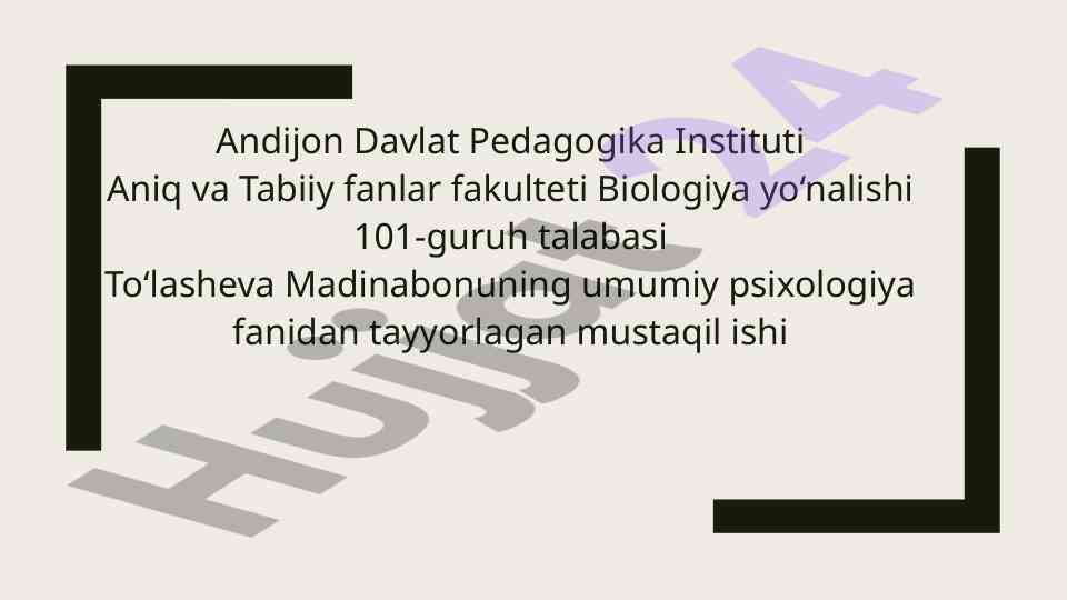 Biologik keksayish va psixologik talablar