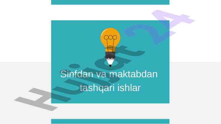 Sinfdan va maktabdan tashqari ishlar tashkiloti
