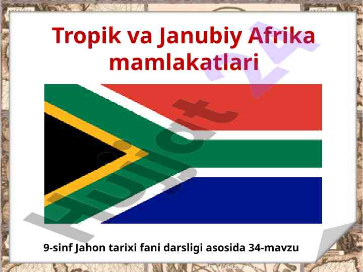 Tropik va janubiy afrika mamlakatlari tarixi
