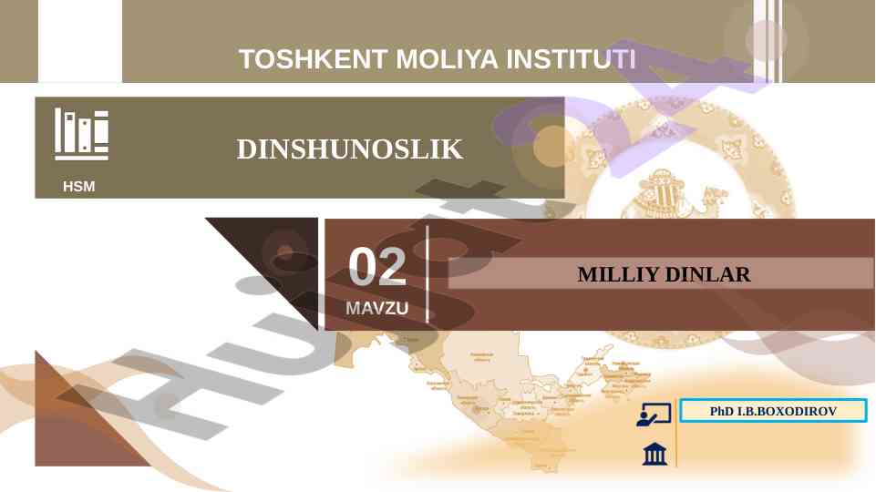 Milliy dinlar va ularning taassuroti