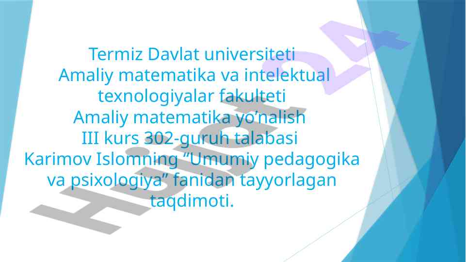 Elektron pedagogika asoslari taqdimoti