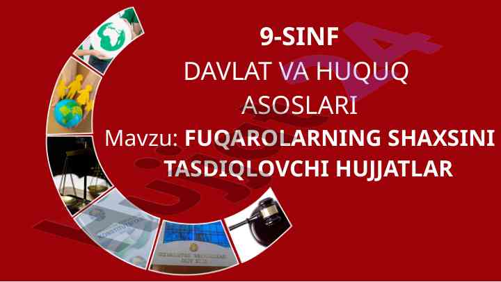 Fuqarolarning shaxsini tasdiqlovchi hujjatlar