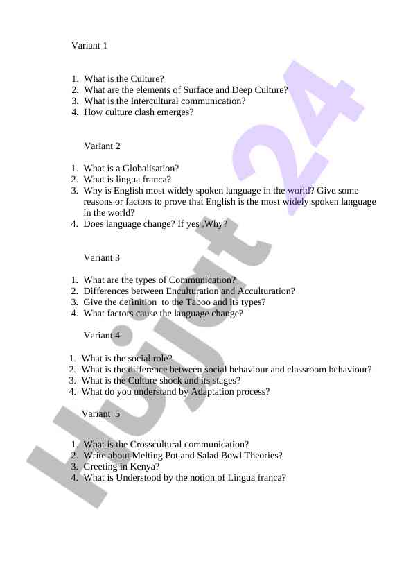 Elements of culture and communication in society