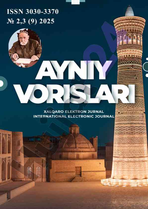 Ayniy vorislari international electronic journal 2023
