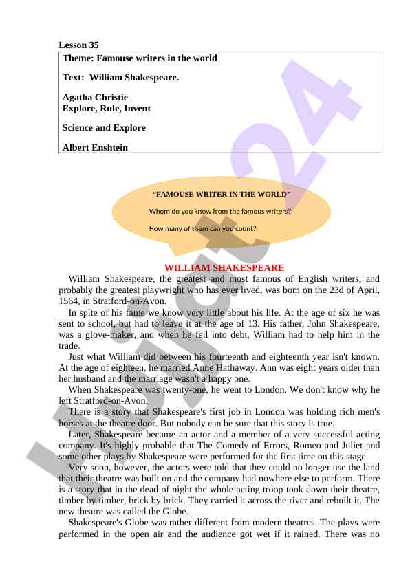 William shakespeare's life and significant works
