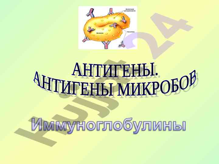Общая характеристика антигенов и их свойства