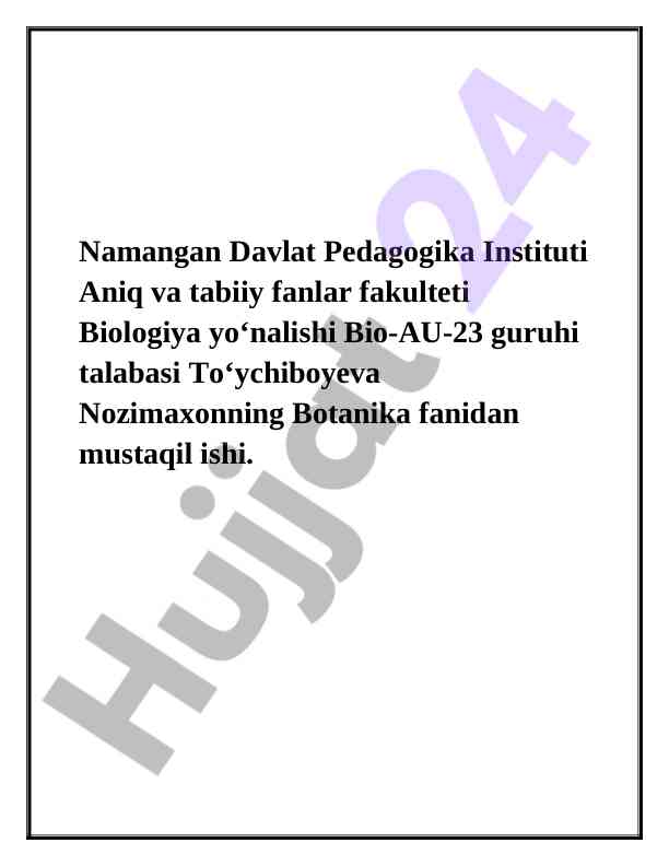 Mavsumiy fenologik o‘zgarishlar geobotanika fanida