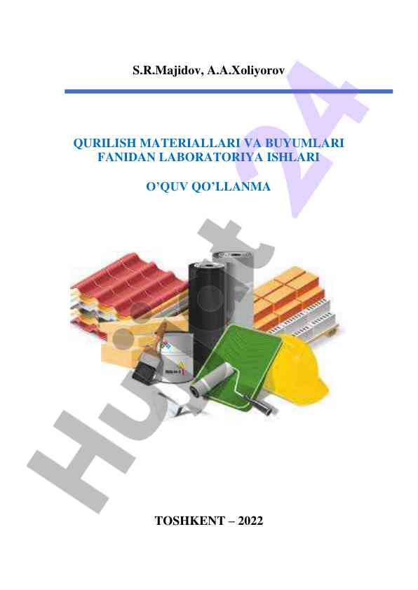 Qurilish materiallari va buyumlari fanidan laboratoriya ishlari