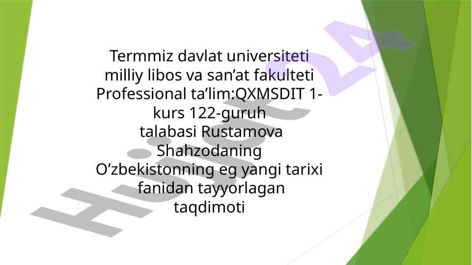 O’zbekiston demokratik fuqarolik jamiyati asoslari