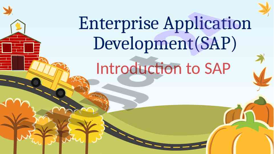 Introduction to enterprise resource planning erp
