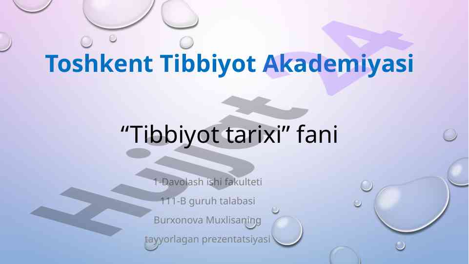 Temuriylar davridagi tibbiyot masalalari