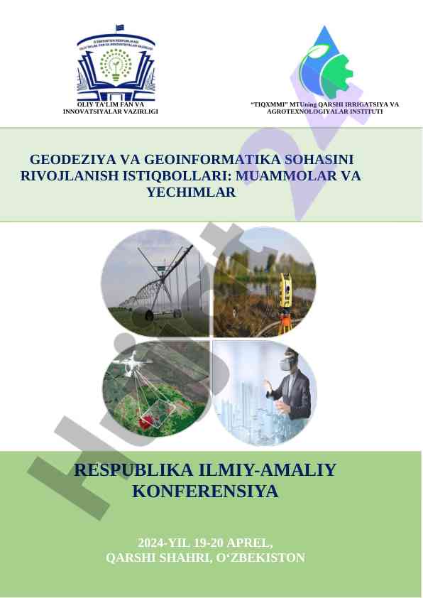 Geodeziya va geoinformatika rivojlanish istiqbollari