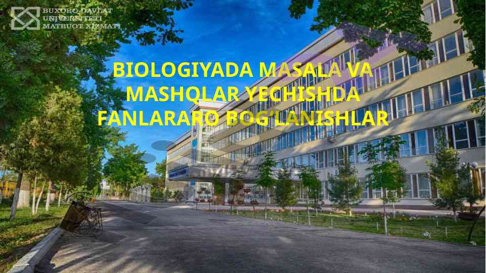 Biologiyada masalalar va mashqlar yechish usullari
