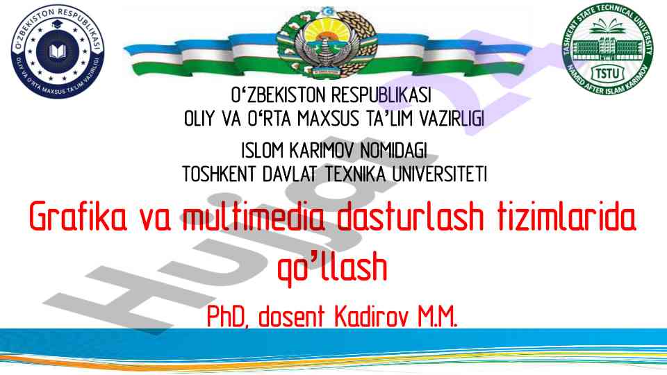 Grafika va multimedia dasturlash tizimlari bo‘yicha ilmiy maqola
