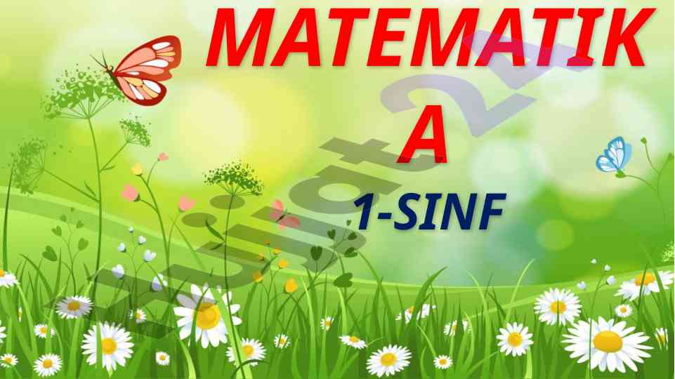 Matematika 1-sinf nazorat ishlari