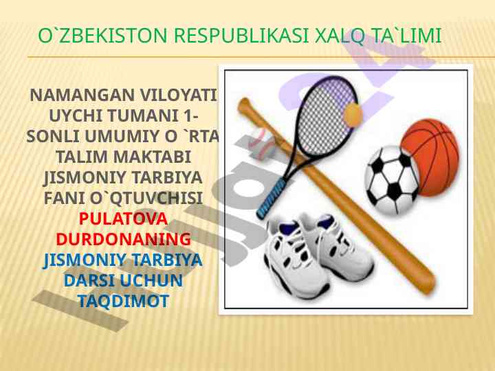 Basketbol o'yini va o'qitish usullari