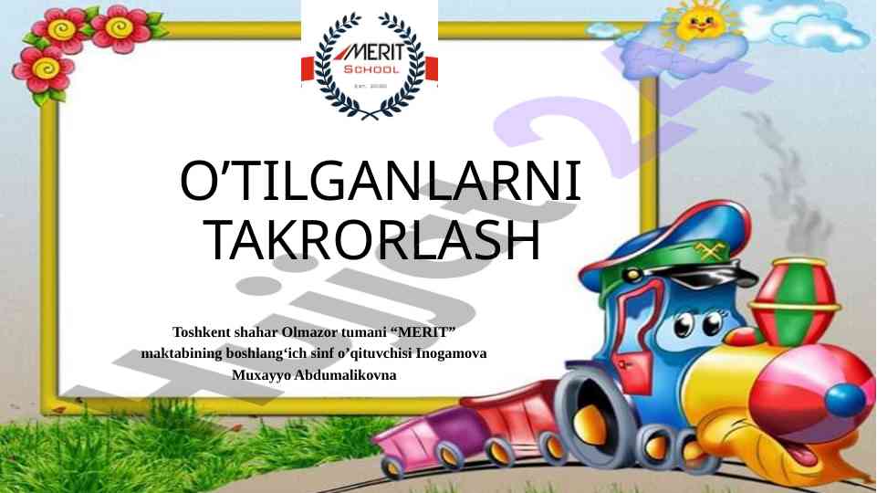 Geometrik figuralarni o‘rganish va hisoblash