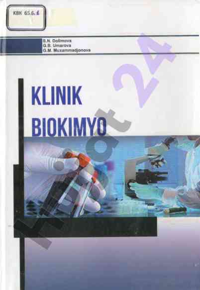 Klinik biokimyo o'quv qo'llanmasi