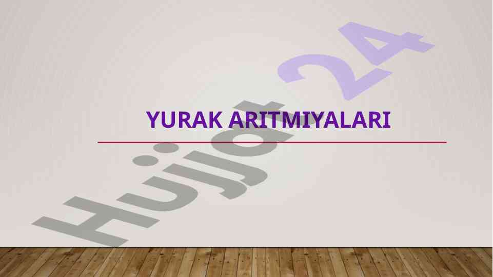 Yurak aritmiyalarining o‘rganilishi va sabablari