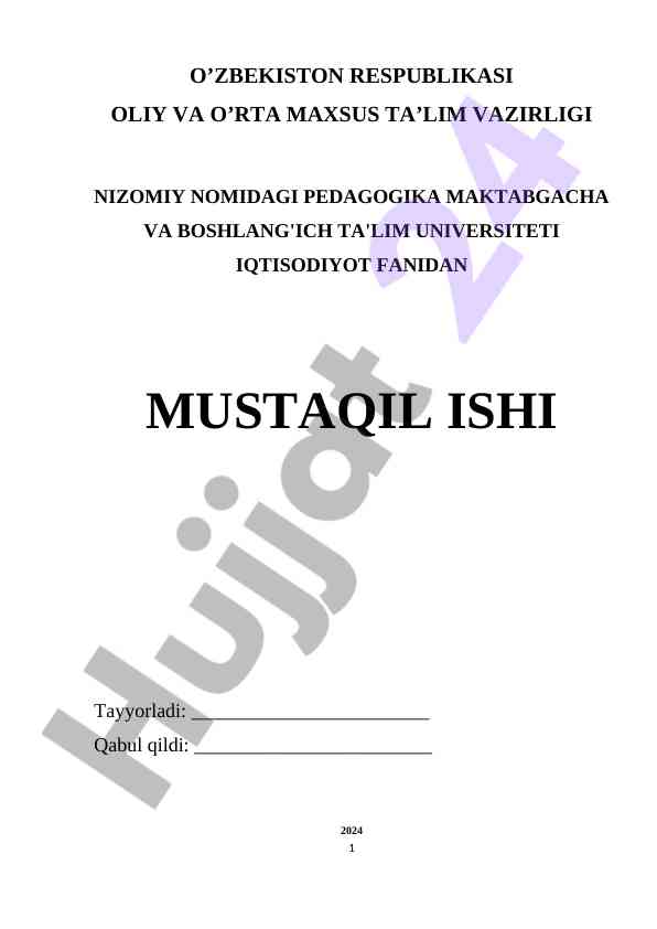 Mehnat Bozorini Tartibga Solish Va Boshqarish