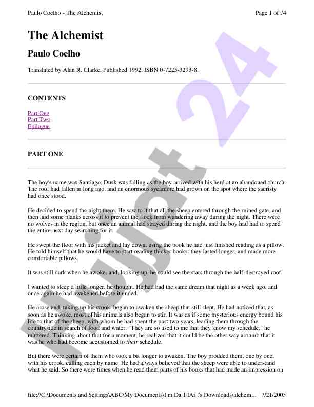 The alchemist paulo coelho overview and analysis