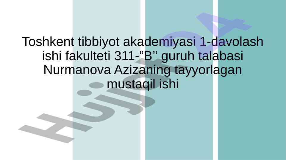 To’g’ri ichak tushishida operatsiyalar mavzusi