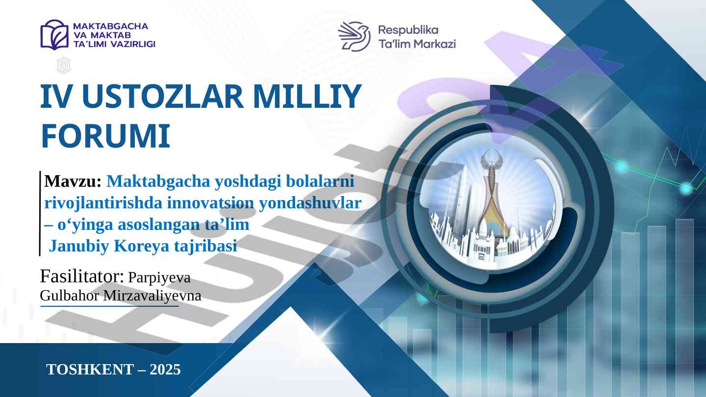 Innovatsion yondashuvlar maktabgacha ta’limda