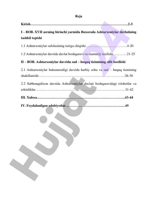 Xvii asrda ashtarxoniylar davlatining tashkil topishi