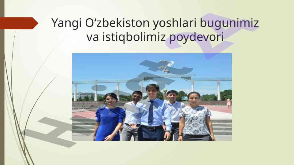 Yangi o‘zbekiston yoshlari: kelajak poydevori