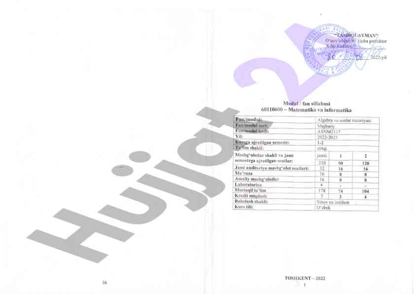 Laboratoriya ishlari tahlili va natijalari