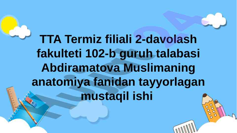 Ogʻiz boʻshligʻi va tishlar yoshga qarab oʻzgarishi