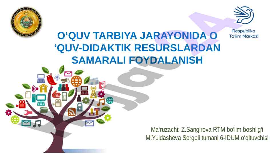 O‘quv-didaktik resurslardan foydalanish samarasini tahlil