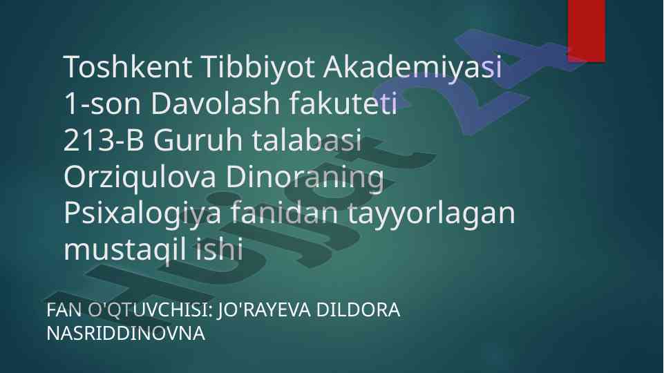 Psixalogiya maktablari va ularning rivoji