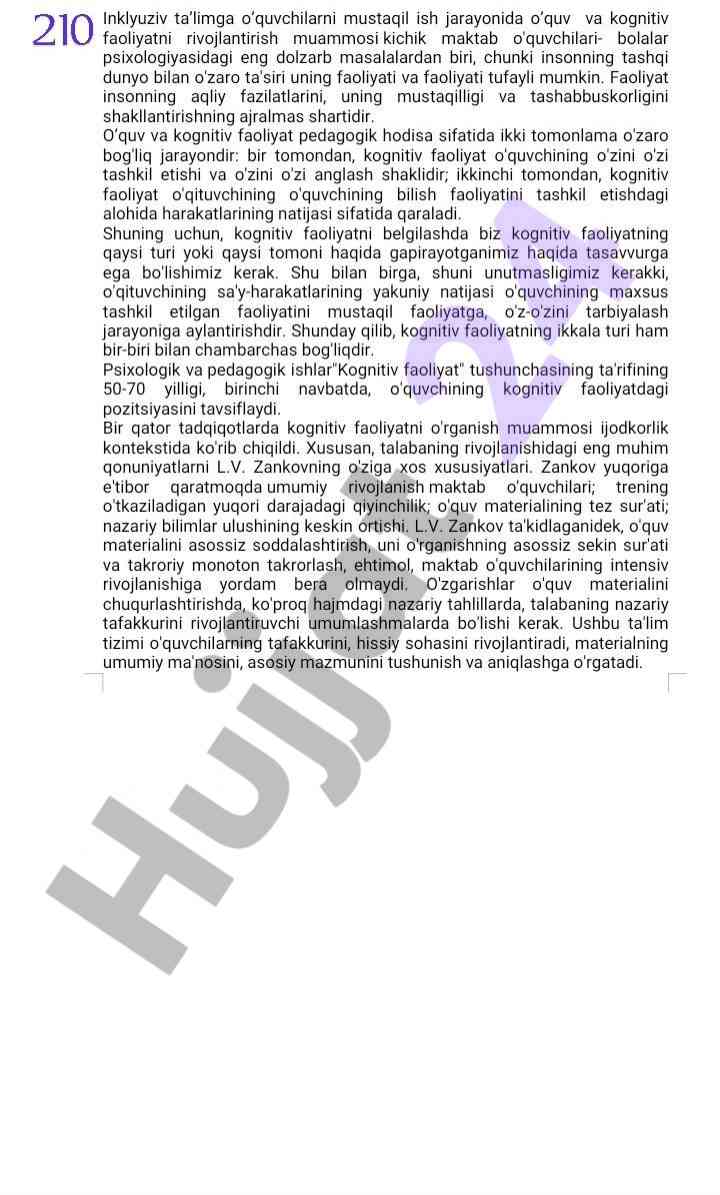 Imkoniyati cheklangan bolalar uchun inklyuziv ta’lim