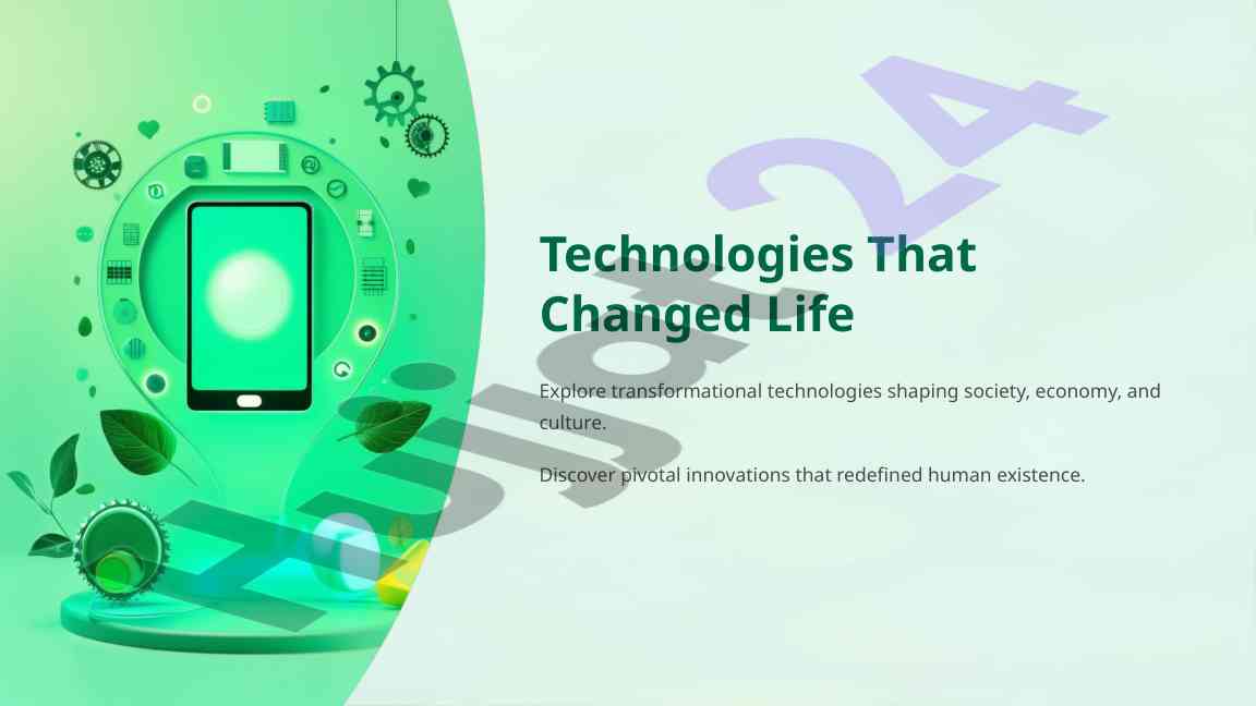 Transformational technologies that shaped society